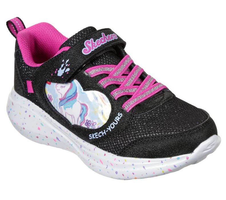 Skechers Flickor Svarta Sneakers - Skech Yours: Gorun Fast - Miss Crafty - Sverige (KYSIP-6758)